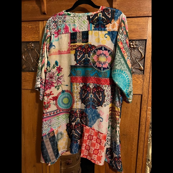 Johnny Was Gigi Velvet Patchwork Tunic - Picture 10 of 10
